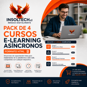 Pack de 4 Cursos E-Learning Listos para Comercializar